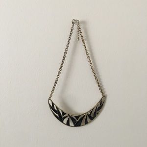 Beautiful Gold Plated and Black detail necklace